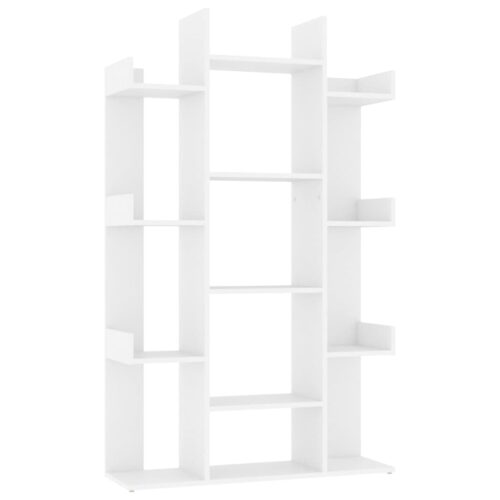Book Cabinet White 86x25.5x140cm Engineered Wood - Image 2