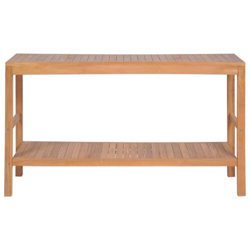 Bathroom Vanity Cabinet Solid Teak 132x45x75cm - Image 5