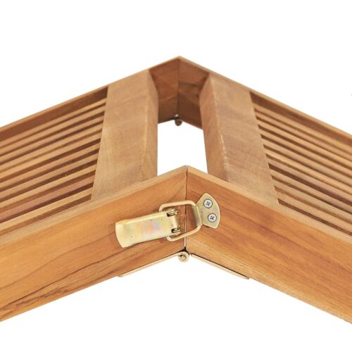 Sun Lounger Solid Teak Wood - Image 6