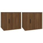 Bedside Cabinets 2pcs Brown Oak 50x39x47cm