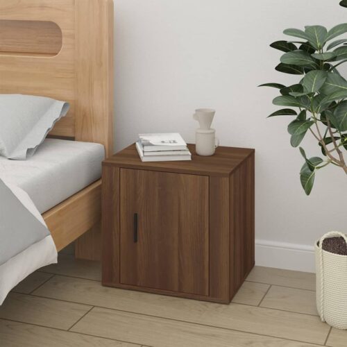 Bedside Cabinets 2pcs Brown Oak 50x39x47cm - Image 3