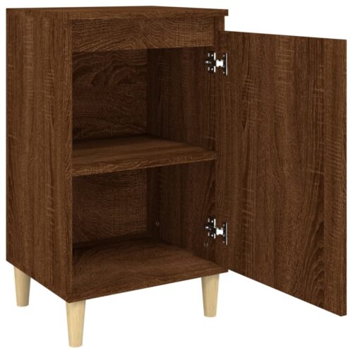 Bedside Cabinets 2pcs Brown Oak 40x35x70cm Engineered Wood - Image 6