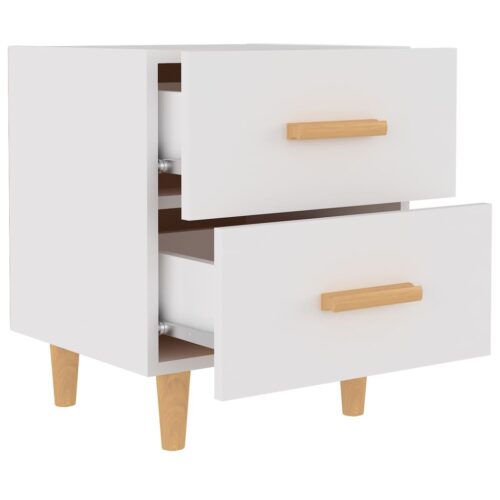 Bed Cabinets 2pcs White 40x35x47.5cm - Image 4