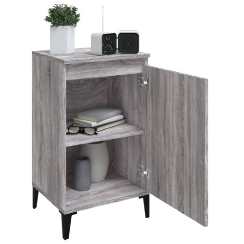 Bedside Cabinets 2pcs Grey Sonoma 40x35x70cm Engineered Wood - Image 4