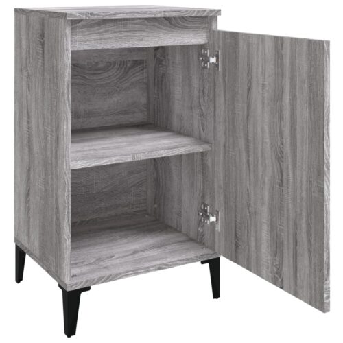 Bedside Cabinets 2pcs Grey Sonoma 40x35x70cm Engineered Wood - Image 6