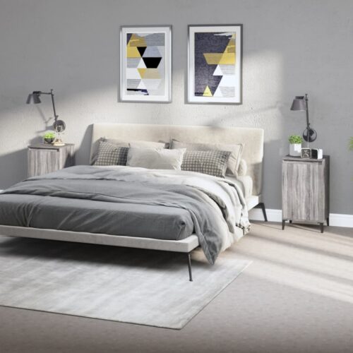 Bedside Cabinets 2pcs Grey Sonoma 40x35x70cm Engineered Wood - Image 12
