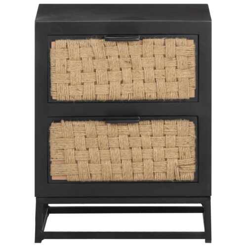 Bedside Cabinet 40x30x50cm Solid Mango Wood - Image 2