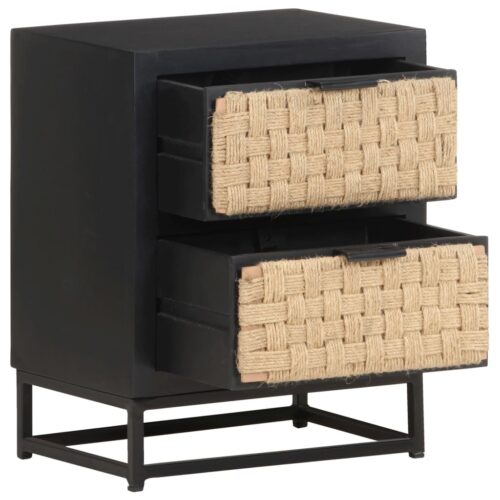 Bedside Cabinet 40x30x50cm Solid Mango Wood - Image 3