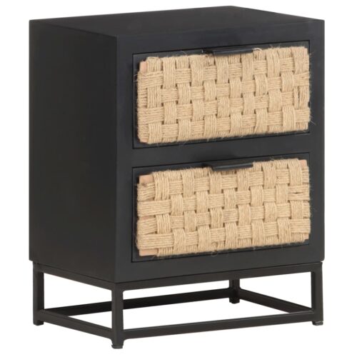 Bedside Cabinet 40x30x50cm Solid Mango Wood - Image 8