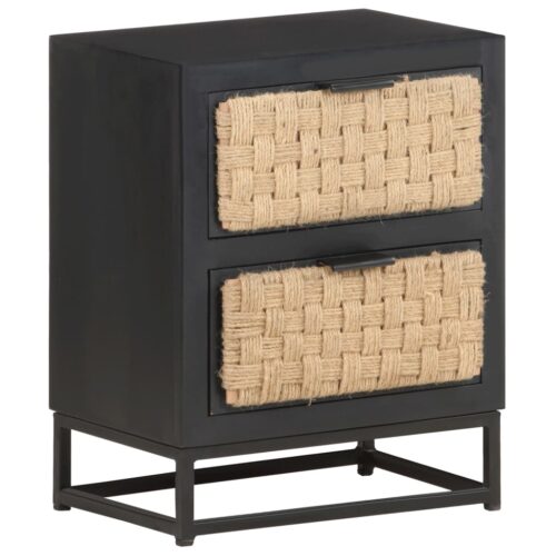 Bedside Cabinet 40x30x50cm Solid Mango Wood - Image 9