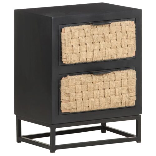 Bedside Cabinet 40x30x50cm Solid Mango Wood - Image 10