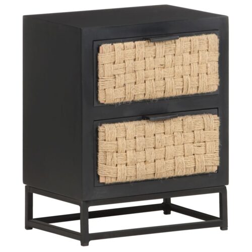 Bedside Cabinet 40x30x50cm Solid Mango Wood - Image 11