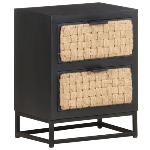 Bedside Cabinet 40x30x50cm Solid Mango Wood - Image 12