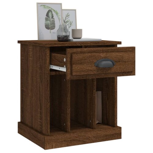 Bedside Cabinets 2pcs Brown Oak 43x36x50cm - Image 5