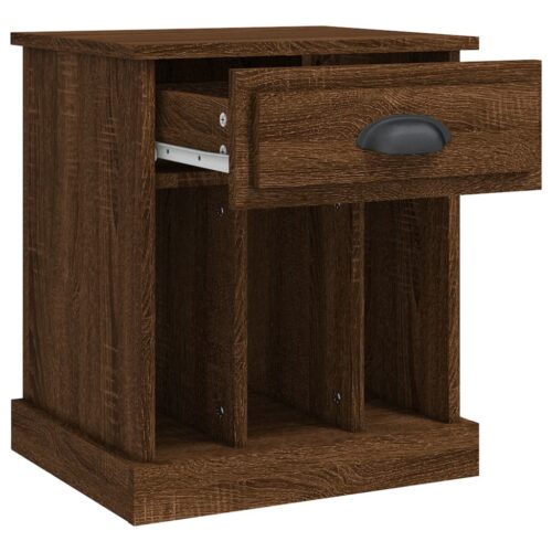 Bedside Cabinets 2pcs Brown Oak 43x36x50cm - Image 7
