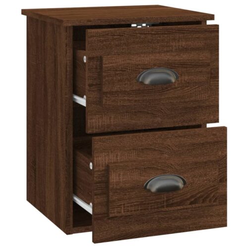 Wall-mounted Bedside Cabinets 2pcs Brown Oak 41.5x36x53cm - Image 8