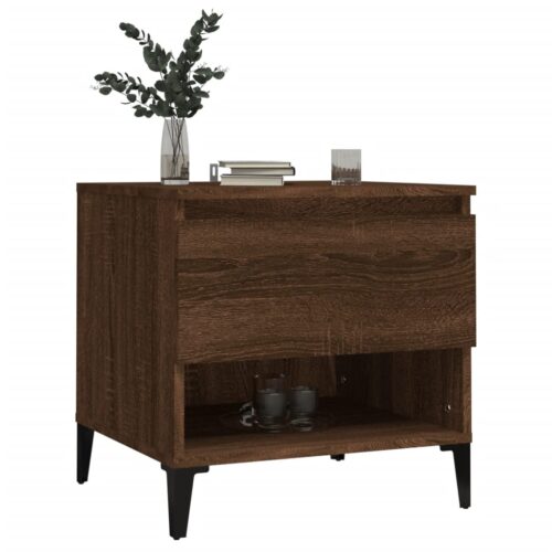 Side Tables 2pcs Brown Oak 50x46x50cm Engineered Wood - Image 4
