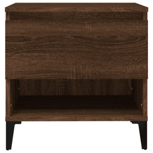 Side Tables 2pcs Brown Oak 50x46x50cm Engineered Wood - Image 7