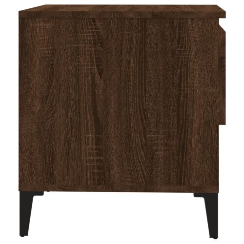 Side Tables 2pcs Brown Oak 50x46x50cm Engineered Wood - Image 9