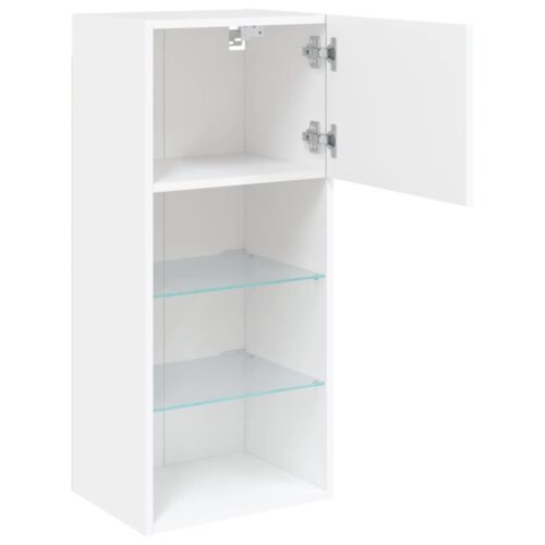 TV Cabinets with LED Lights 2pcs White 40.5x30x90cm - Image 8