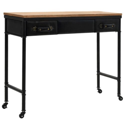 Console Table MDF Fir Wood 100x33.5x80cm