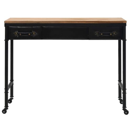 Console Table MDF Fir Wood 100x33.5x80cm - Image 2