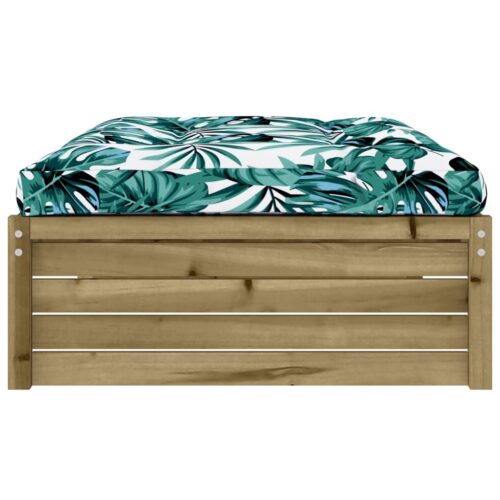 120x80cm Pine Wood Outdoor Footstool Garden Patio Bench Ottoman Chair Seat - Image 4