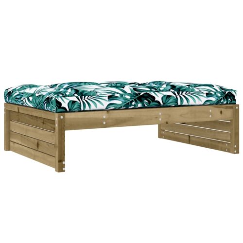 120x80cm Pine Wood Outdoor Footstool Garden Patio Bench Ottoman Chair Seat - Image 5