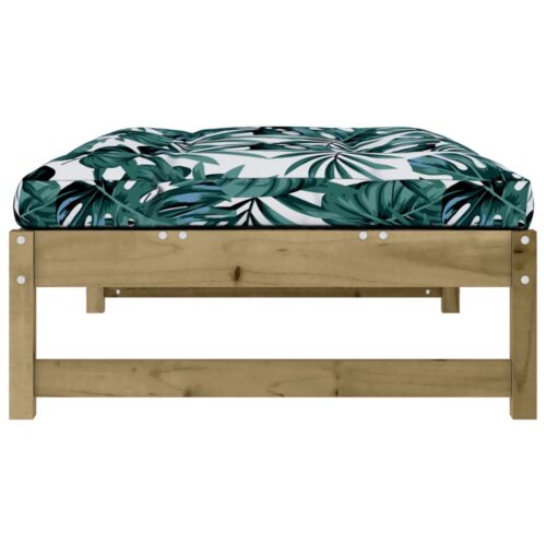 120x80cm Pine Wood Outdoor Footstool Garden Patio Bench Ottoman Chair Seat - Image 5