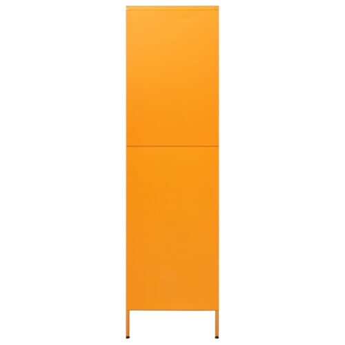 Wardrobe Mustard Yellow 90x50x180cm Steel - Image 4