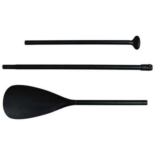 Inflatable Stand Up Paddleboard with Sail Set Paddle Board SUP Kayak Surfboard Black White - Image 9
