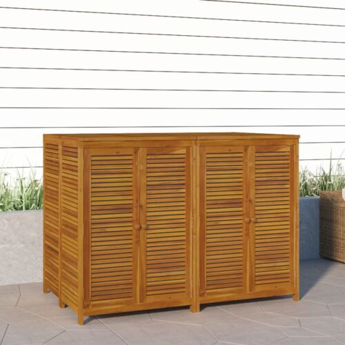 Garden Storage Box 140x87x104cm Solid Wood Acacia - Image 4