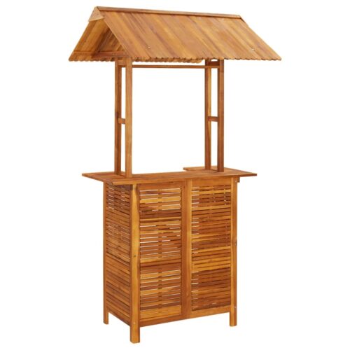 5-Piece Garden Bar Set Wood Timber Outdoor Patio Furniture Acacia - Image 4