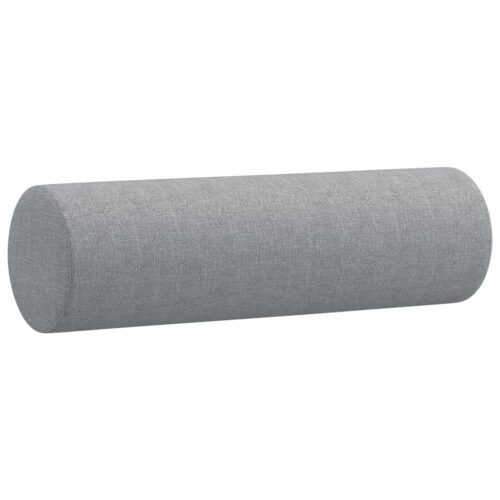 3pcs Sofa Set Ottoman Foot Stool Cushion 5-Seater Lounge Couch Futon Fabric Grey - Image 8