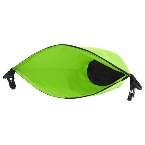 Dry Bag with Zipper Green 20L PVC Waterproof Lightweight Surfing Camping Boating Backpack - Image 4