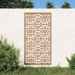 Garden Wall Decoration 105x55cm Corten Steel Moorish Design