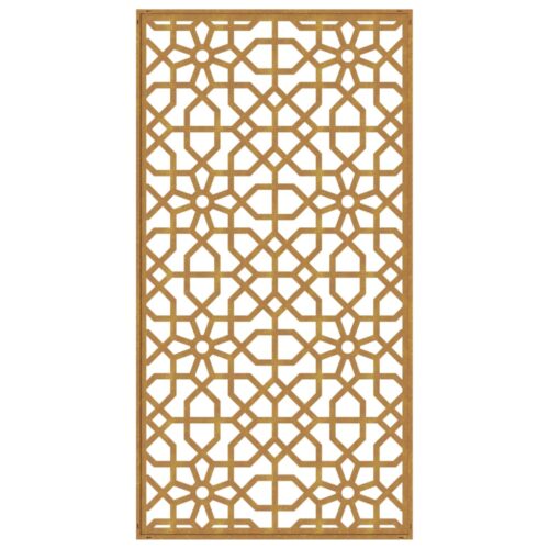Garden Wall Decoration 105x55cm Corten Steel Moorish Design - Image 5