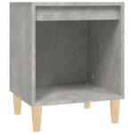 Bedside Cabinet Concrete Grey 40x35x50cm