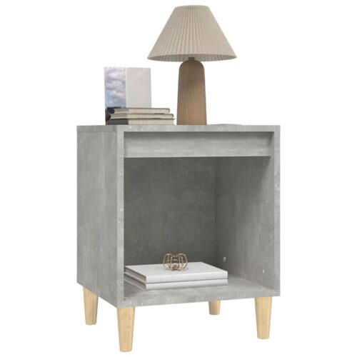 Bedside Cabinet Concrete Grey 40x35x50cm - Image 4
