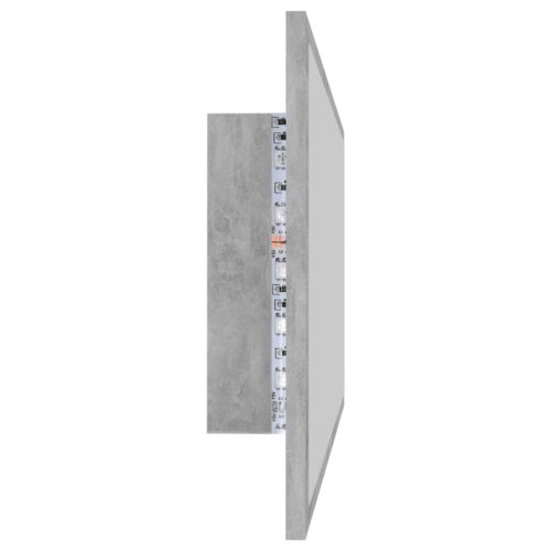 LED Bathroom Mirror Concrete Grey 90x8.5x37cm Acrylic - Image 5