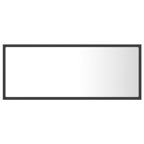 LED Bathroom Mirror Grey 100x8.5x37cm Acrylic - Image 7