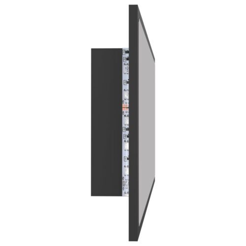 LED Bathroom Mirror Grey 100x8.5x37cm Acrylic - Image 8