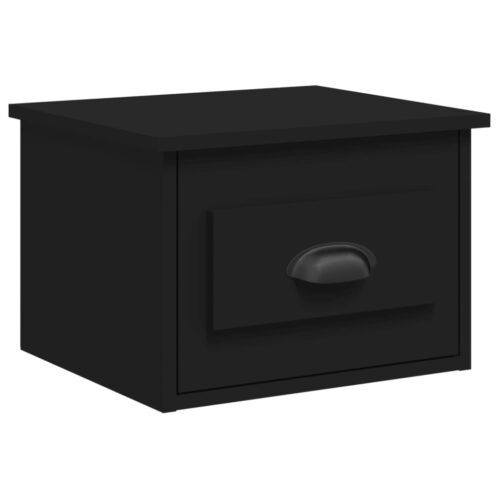 Wall-mounted Bedside Cabinet Black 41.5x36x28cm - Image 2
