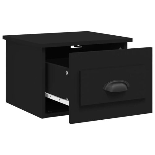 Wall-mounted Bedside Cabinet Black 41.5x36x28cm - Image 5