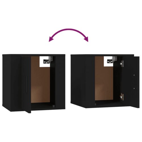 Wall Mounted TV Cabinet Black 40x34.5x40cm - Image 8