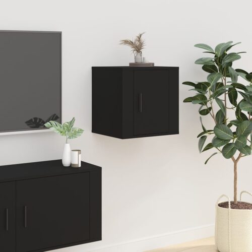 Wall Mounted TV Cabinet Black 40x34.5x40cm - Image 12