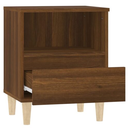 Bedside Cabinet Brown Oak 40x35x50cm - Image 7