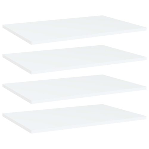 Bookshelf Boards 4pcs White 60x40x1.5cm Engineered Wood - Image 6