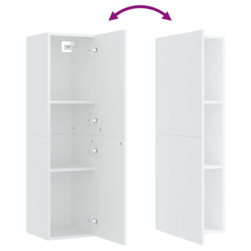 TV Cabinet White 30.5x30x110cm Engineered Wood - Image 6