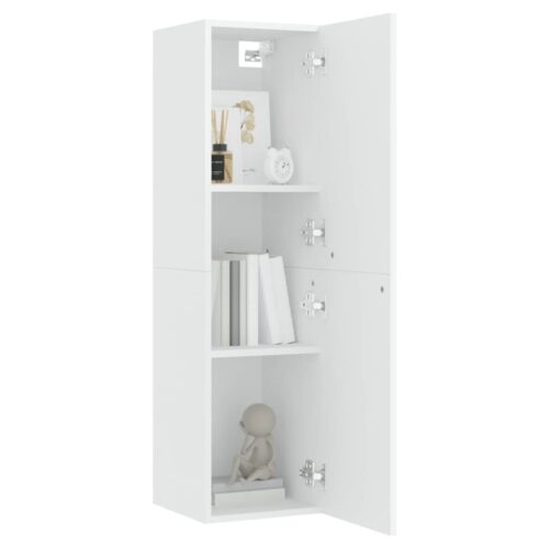 TV Cabinet White 30.5x30x110cm Engineered Wood - Image 8
